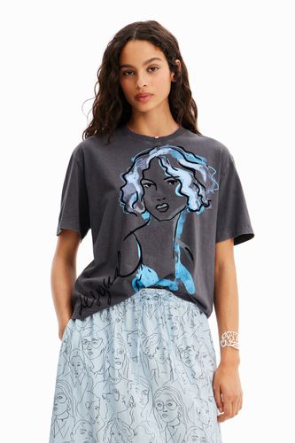 Camiseta ilustración chica - Desigual - Modalova