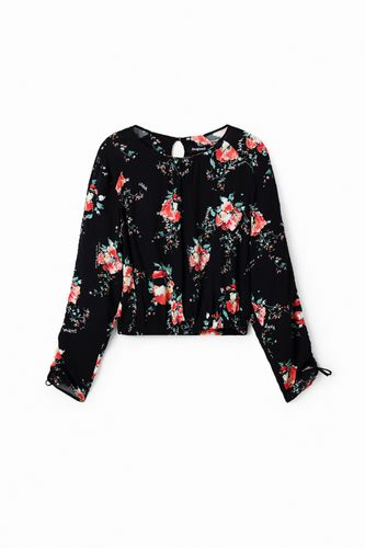 Blusa mangas ajustables floral - XS - Desigual - Modalova