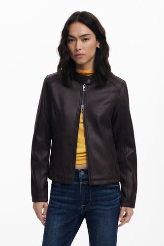 Chaqueta efecto piel combinada - XXL - Desigual - Modalova