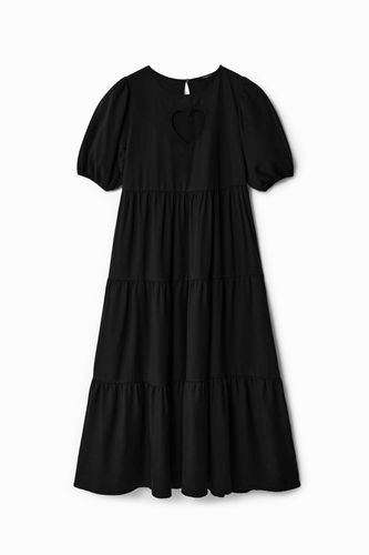 Heart midi dress - BLACK - S - Desigual - Modalova