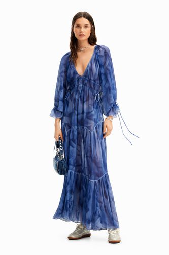 Vestido largo lazadas - BLUE - S - Desigual - Modalova