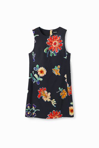 Short slim floral dress - BLACK - S - Desigual - Modalova