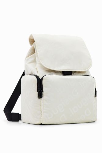 Large logo backpack - WHITE - U - Desigual - Modalova