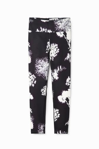 Leggings sport flores - BLACK - XS - Desigual - Modalova