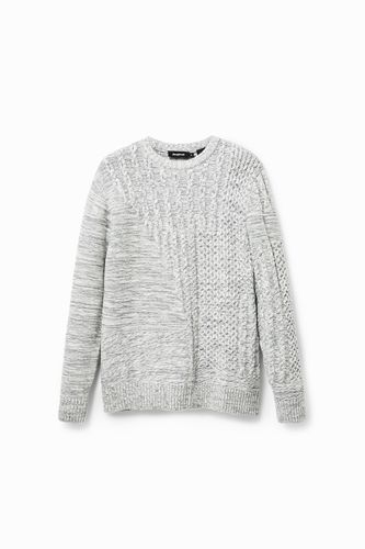 Braid cable knit sweater - - L - Desigual - Modalova