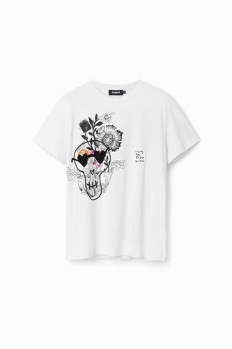 Skull and flowers T-shirt - - S - Desigual - Modalova