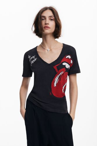 Camiseta strass The Rolling Stones - Desigual - Modalova