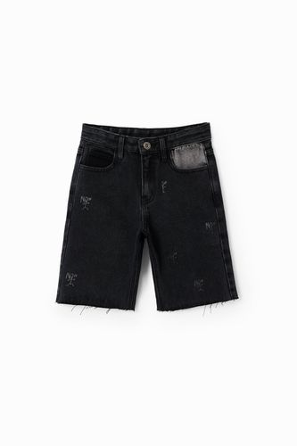 Bermudas vaqueras Now - BLACK - 3/4 - Desigual - Modalova