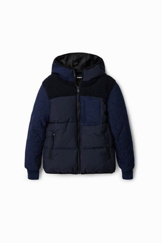 Padded hooded jacket - BLUE - 11/12 - Desigual - Modalova