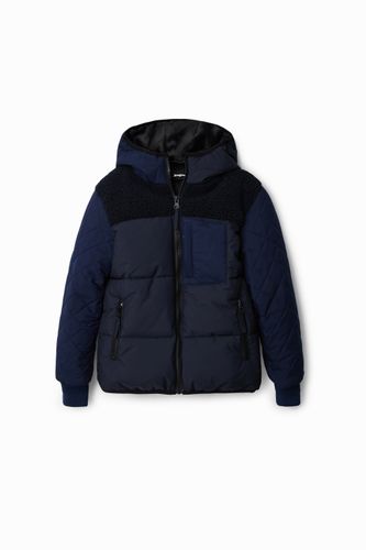 Padded hooded jacket - BLUE - 9/10 - Desigual - Modalova