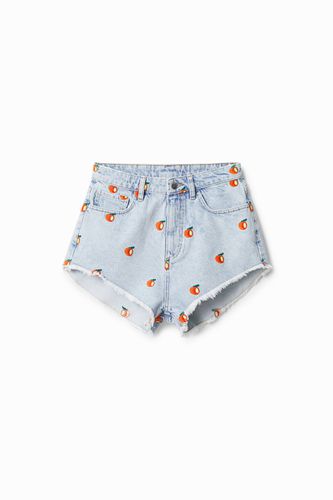 Denim fruit shorts - BLUE - 36 - Desigual - Modalova