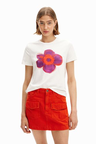 Flower illustration T-shirt - - L - Desigual - Modalova
