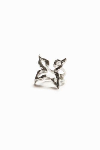 Zalio silver plated butterfly ring - - L - Desigual - Modalova