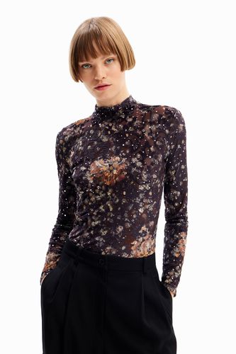 Long-sleeve floral T-shirt - - M - Desigual - Modalova