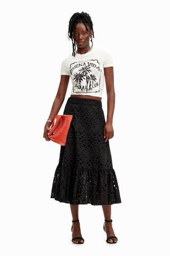 Stella Jean plain midi skirt - - XL - Desigual - Modalova