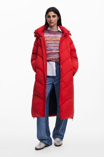 Long padded coat - RED - M - Desigual - Modalova