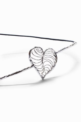 Zalio silver-plated heart leather belt - - U - Desigual - Modalova