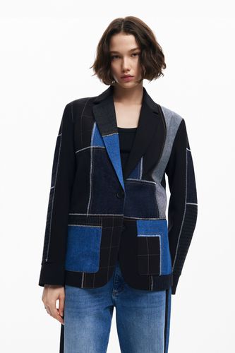 Blazer patchwork combinada - L - Desigual - Modalova