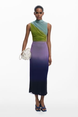 Vestido midi tul degradado - XS - Desigual - Modalova