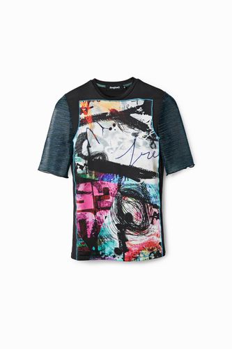 Arty patchwork T-shirt - - XS - Desigual - Modalova
