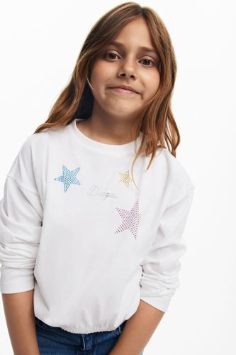 Camiseta estrellas strass - 7/8 - Desigual - Modalova