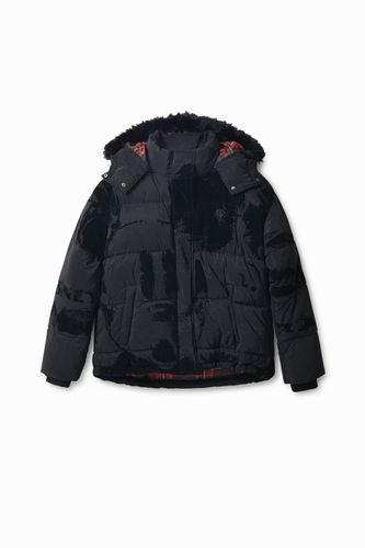 Graphic quilted jacket - BLACK - L - Desigual - Modalova