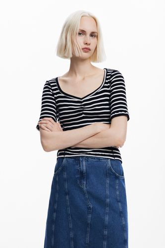 Striped T-shirt - BLACK - XS - Desigual - Modalova