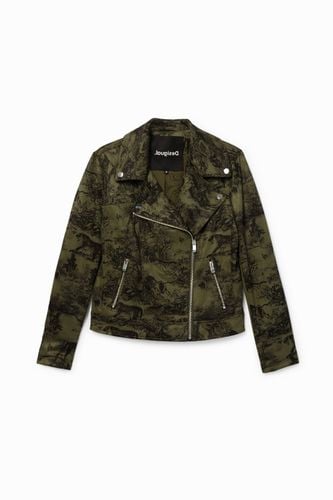 Slim fit biker jacket - GREEN - 40 - Desigual - Modalova