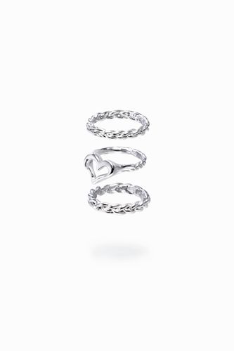 Set anillos baño plata Zalio - - S - Desigual - Modalova