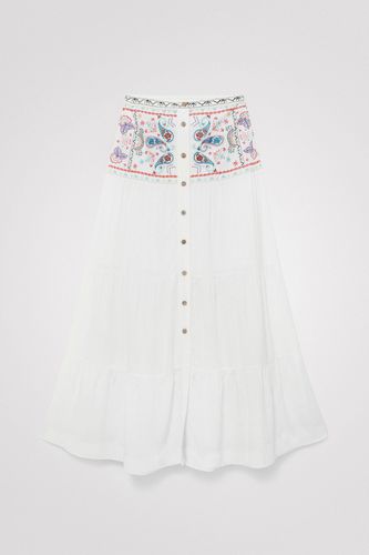 Long paisley skirt - WHITE - S - Desigual - Modalova