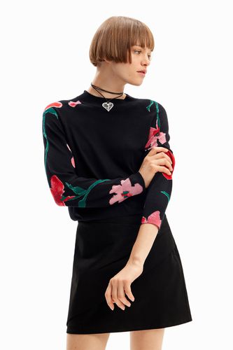 Watercolour floral pullover - - L - Desigual - Modalova