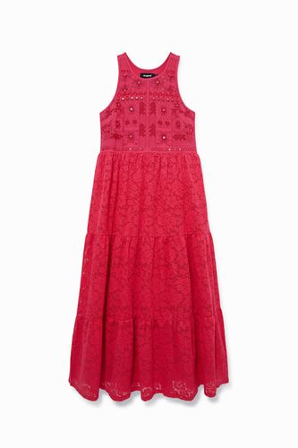 Ethnic lace dress - RED - S - Desigual - Modalova