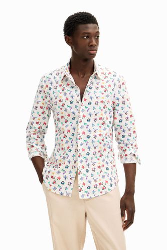 Camisa de manga larga con estampado floral - Desigual - Modalova