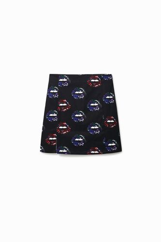 Minifalda slim labios - BLACK - L - Desigual - Modalova