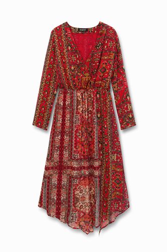 Midi-dress friezes - RED - L - Desigual - Modalova