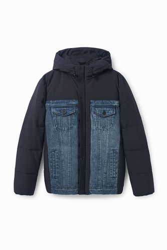 Padded denim jacket - BLUE - S - Desigual - Modalova