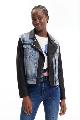 Mickey Mouse hybrid denim jacket - S - Desigual - Modalova