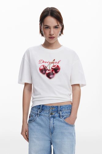 Camiseta logo cerezas - WHITE - XS - Desigual - Modalova