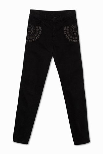 Skinny denim trousers - BLACK - 36 - Desigual - Modalova