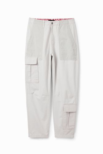Pantalón cargo patch - WHITE - 28 - Desigual - Modalova