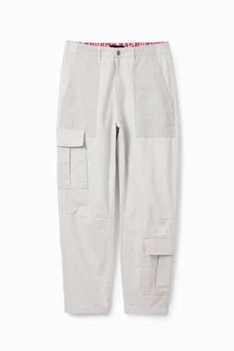 Pantalón cargo patch - WHITE - 36 - Desigual - Modalova