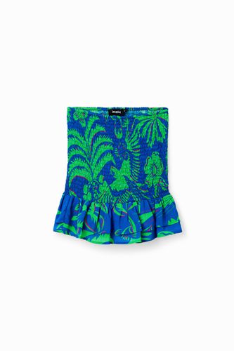 Slim tropical mini skirt - BLUE - S - Desigual - Modalova