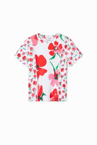 Camiseta patch flores - WHITE - 5/6 - Desigual - Modalova