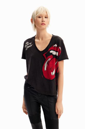 Camiseta strass The Rolling Stones - Desigual - Modalova
