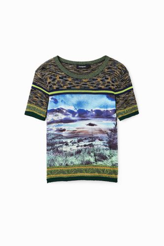 Camiseta punto paisaje - M - Desigual - Modalova