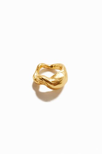 Zalio gold plated organic shape ring - - L - Desigual - Modalova