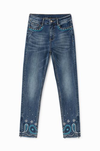 Skinny jeans cropped - BLUE - 24 - Desigual - Modalova