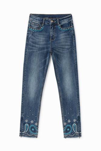 Skinny jeans cropped - BLUE - 34 - Desigual - Modalova