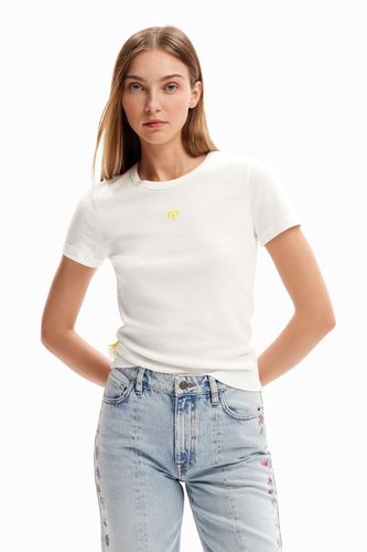Basic heart T-shirt - WHITE - L - Desigual - Modalova