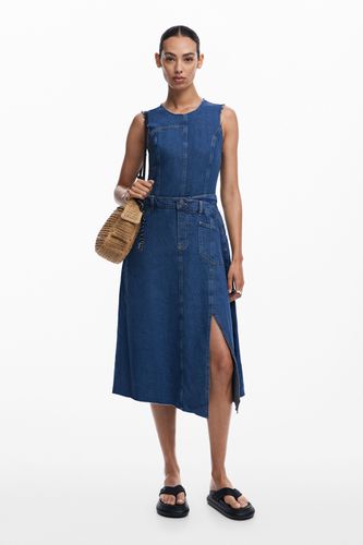 Vestido midi denim - BLUE - XS - Desigual - Modalova